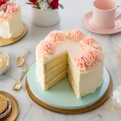 Classic Vanilla Birthday Cake