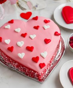 Valentine's Day Heart Cake